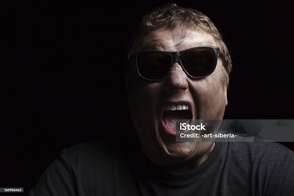 Retrato do Homem Gritar de trabalho - Royalty-free 30-39 Anos Foto de stock