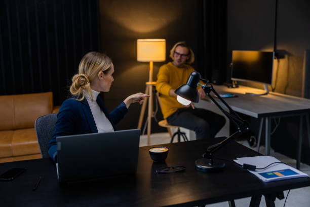 istock Business people discussing in creative office 1609601324