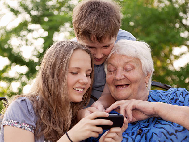 istock The grandmother and grandsons on walk 160960308