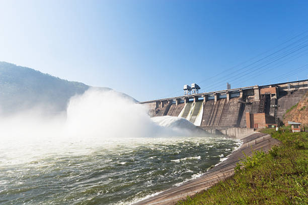 Hydroelectric Power Station stock photo