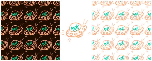 istock Set drawings with wax crayons. Print for cloth design, textile, fabric, wallpaper, wrapping paper 1609630848