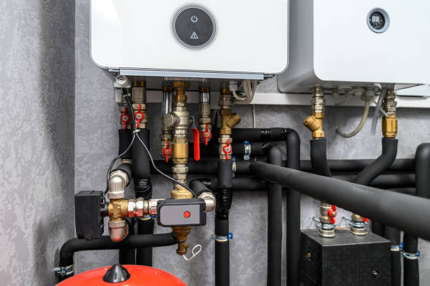 istock Modern electric boiler room in the house 1609684113