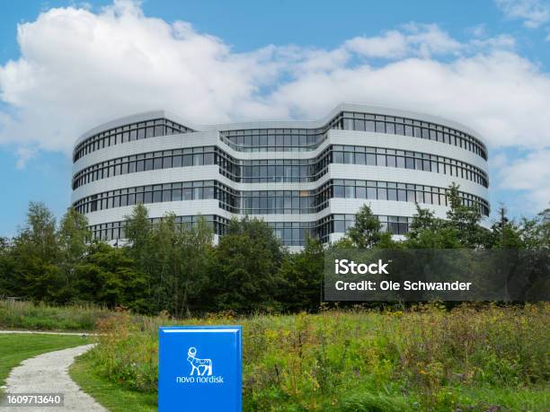 Corporate Headquarters Of Novo Nordisk Stock Photo - Download Image Now - Denmark, Headquarters, Medicine