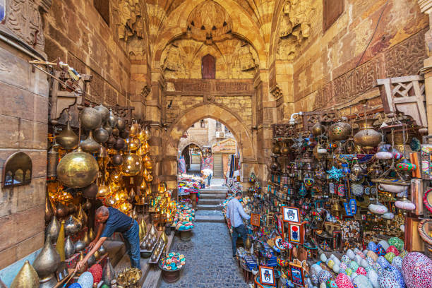 khan el-khalili, cairo, egito - el khalili - fotografias e filmes do acervo