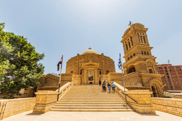 The Church of St. George in Cairo, Egypt, is a significant religious landmark within the Coptic Christian community. Dating back to the 10th century, it is known as one of the oldest and most revered churches in the city. Dedicated to Saint George, the church features traditional Coptic architecture and intricate decorative elements. Its historic significance and spiritual role make it a focal point for Coptic worship and cultural identity in Cairo. The Church of St. George stands as a testament to the enduring presence of Christianity in Egypt and offers a glimpse into the rich tapestry of the country's religious heritage.