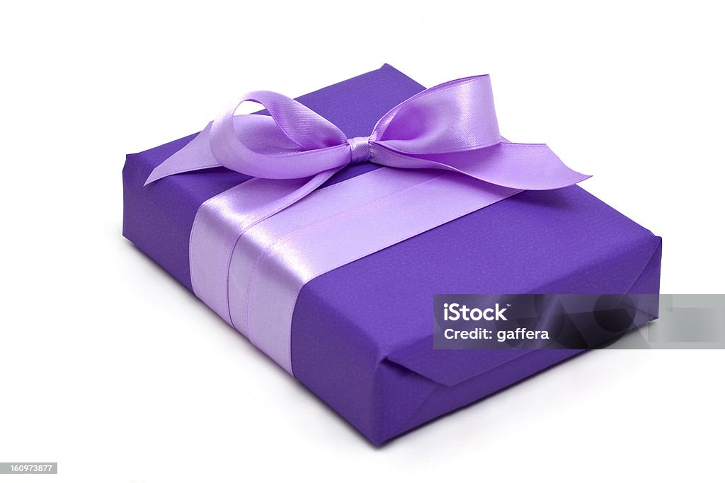보라색 선물함, 나비매듭 - 로열티 프리 보라색 스톡 사진