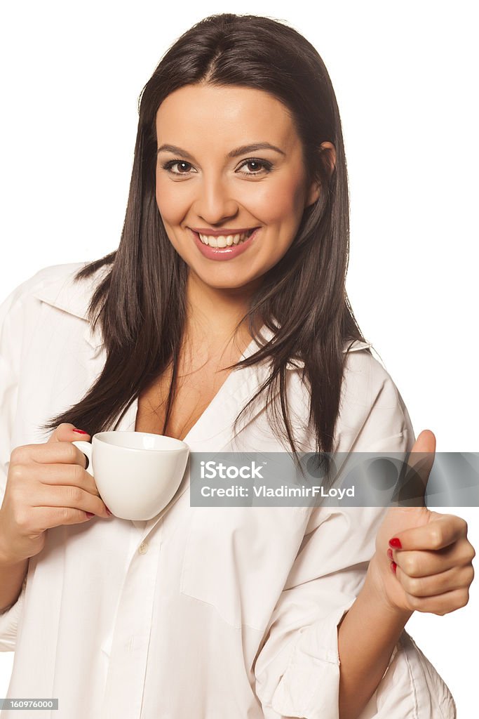 Caffè mattutino - Foto stock royalty-free di Abbigliamento casual