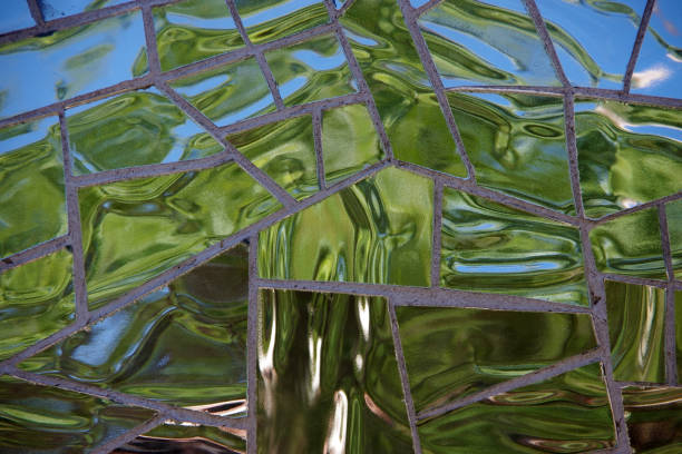 istock Green glass in mosaic 1609763024