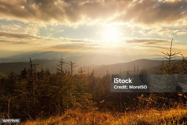 Luce Del Sole In Montagna - Fotografie stock e altre immagini di Parco Nazionale Great Smoky Mountains - Parco Nazionale Great Smoky Mountains, Grandi Montagne Fumose, Tennessee