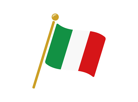 Italy flag icon vector illustration