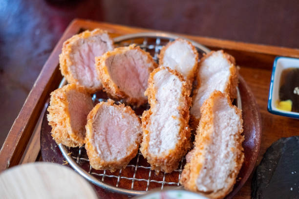 istock Tonkatsu, Fried Pork serve on plate in restaurant 1609817380