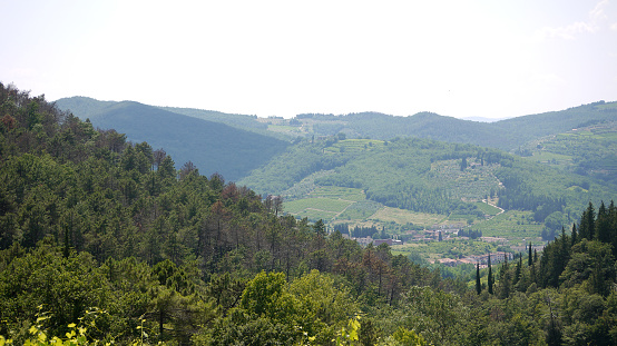 View of Tuscany hills