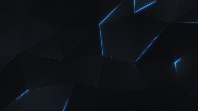 Low Poly Neon Light Technology Background