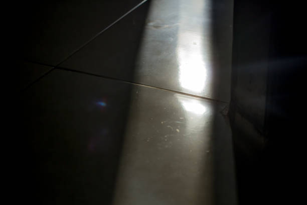 This floor was partly exposed to the sun's reflection and it looked very bright in the middle only