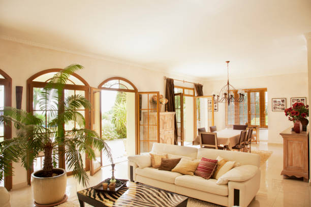 istock Luxury livingroom and dining room 160992218