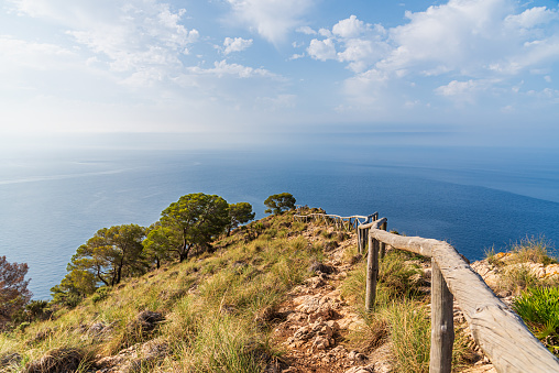 Viewpoint towards the Mediterranean Sea from the Cerro Gordo area in Almuñecar.