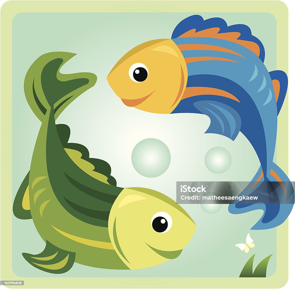2 Fish Vector Two Fish Stock Illustration - Download Image Now - Animal Themes ...