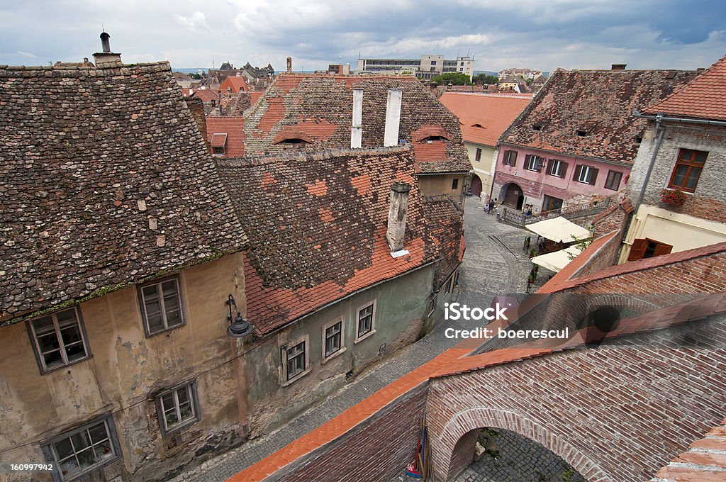 Sibiu old town - Foto de stock de Adoquinado libre de derechos