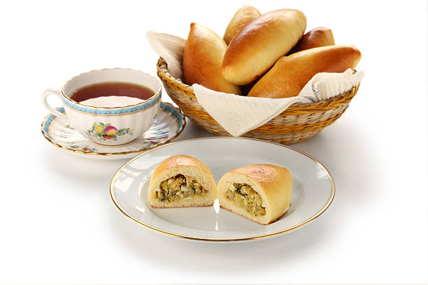 istock piroshki and a cup of tea 160999427