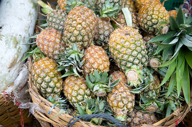 Pineapples stock photo