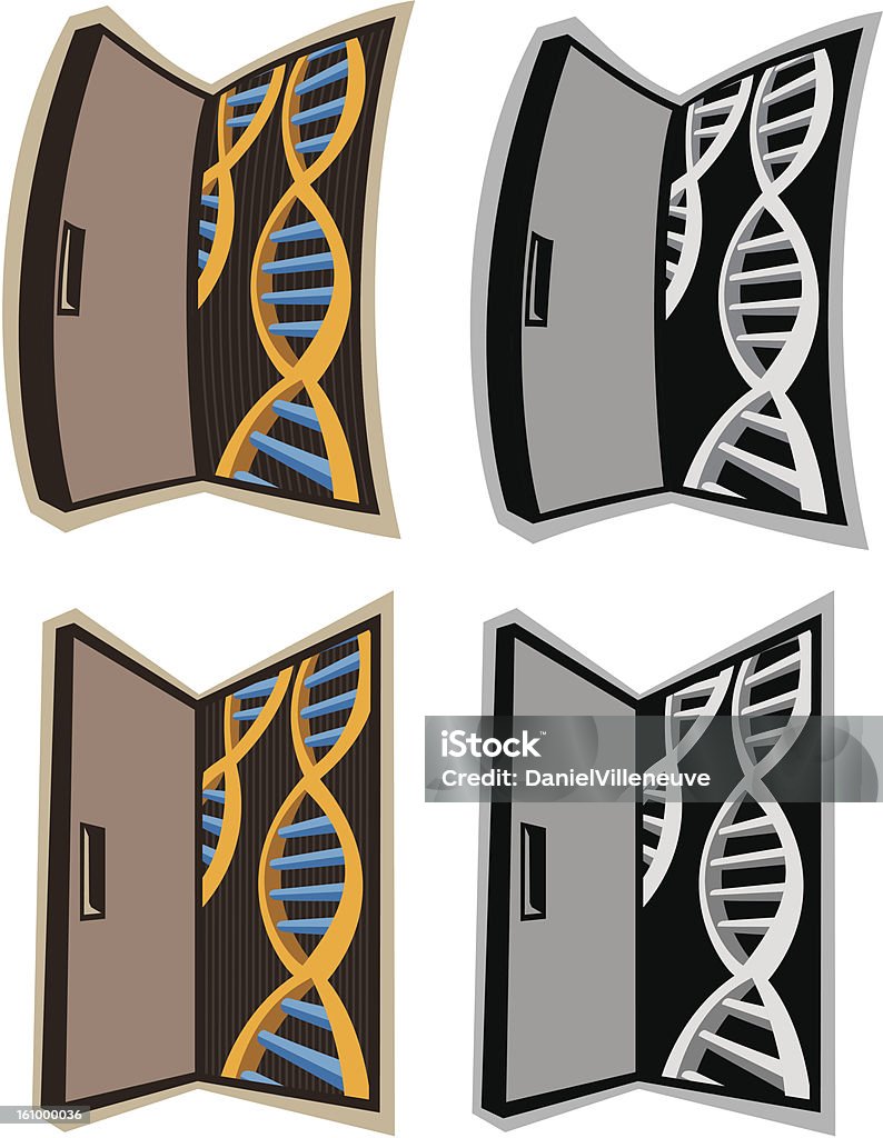 Puerta de ADN - arte vectorial de ADN libre de derechos