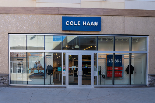 A Cole Haan store is seen in Niagara-on-the-Lake, On, Canada on June 27, 2022. Cole Haan is a global men's and women's footwear and accessories brand.