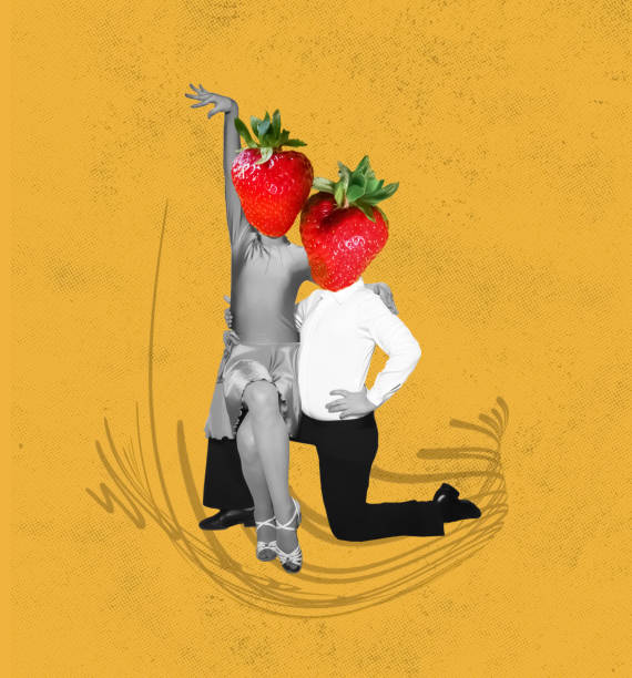 istock Contemporary art collage, The ballroom dancing concept. 1610087805