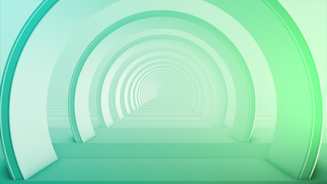 Flying Through the Futuristic Green Tunnel (Loopable)