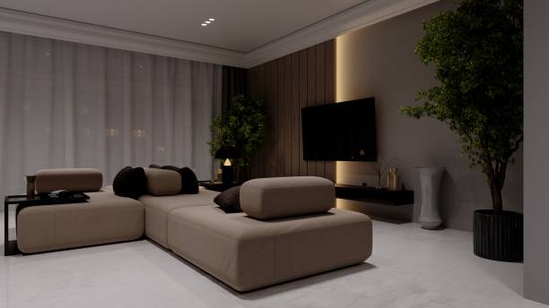 istock Modern living room interior 1610150396