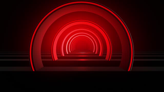 Flying Through the Futuristic Red Tunnel (Loopable)