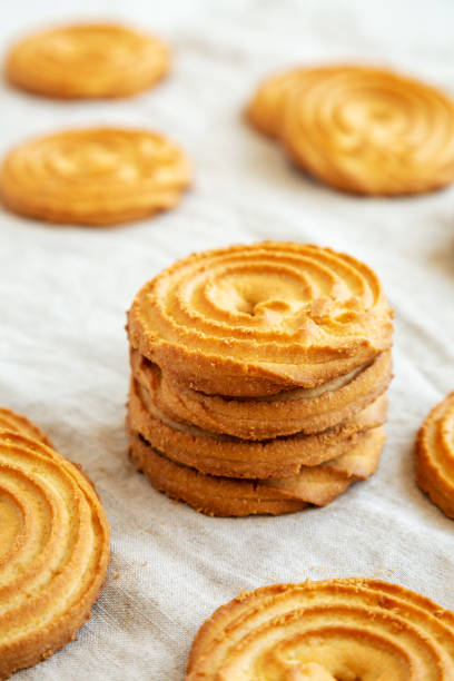 istock Homemade Sprits Biscuits Ready to Eat, side view. Close-up. 1610186275
