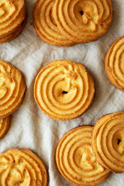 istock Homemade Sprits Biscuits Ready to Eat, low angle view. Close-up. 1610186813