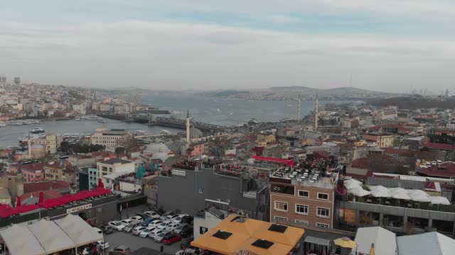 Drone shot of Istanbul