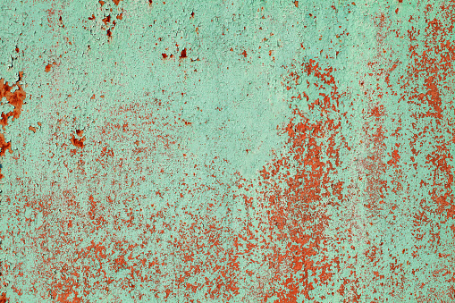 texture of Old green steel plate for background