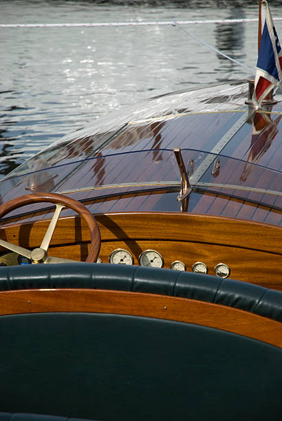 istock vintage wooden boat dashboard detail 161023227