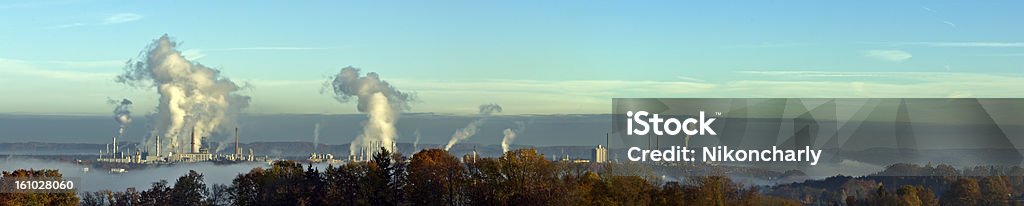 Vista panorâmica de um Industrial Complex - Royalty-free Fotografia - Imagem Foto de stock