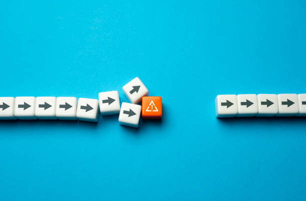istock Stopping movement and disruption of processes. 1610315506