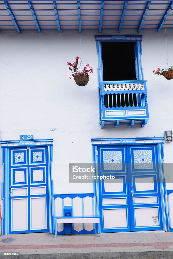 Colombia, una región, Street en Salento village - Foto de stock de Colombia libre de derechos