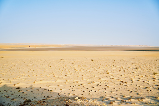 A wide view of the sahara desert and all it's beauty