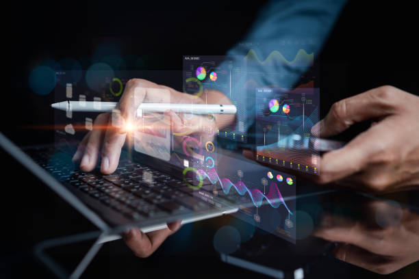 istock Businessman using ai technology. chat bot with AI Artificial Intelligence generate. Futuristic technology, robot in online system. Business in future to invest and develop corporate concept. 1610418382