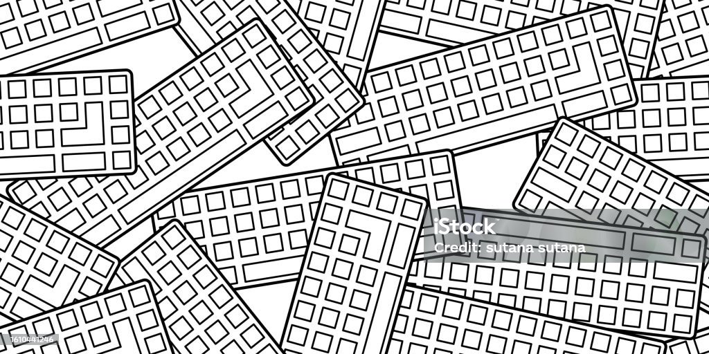 Keyboard Drawing Pattern Keyboard Seamless Pattern Stock Illustration - Download Image Now ...