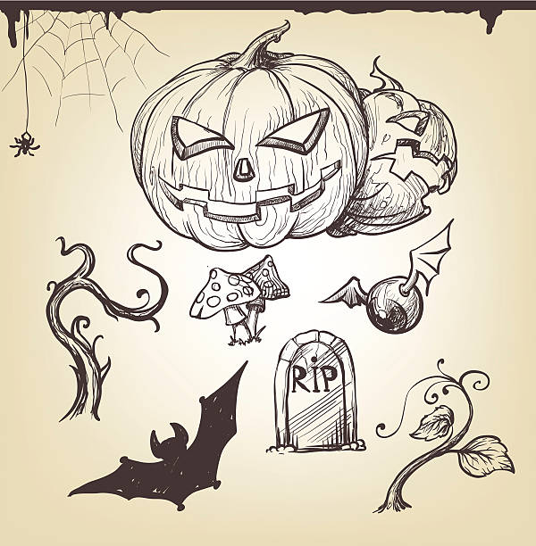 Halloween - illustrazione arte vettoriale