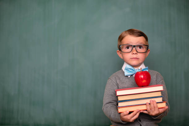 istock Retro Boy and Teacher's Pet 1610457691