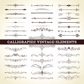 istock Calligraphic Vintage Elements 161047253