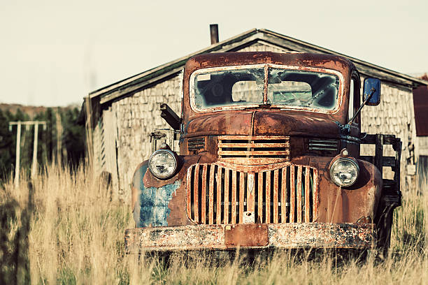istock Forgotten Farm Truck 161049598