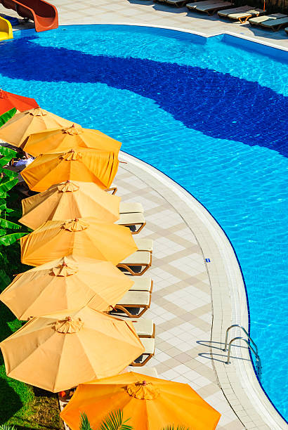 istock Outdoor pool in luxury resort 161057784