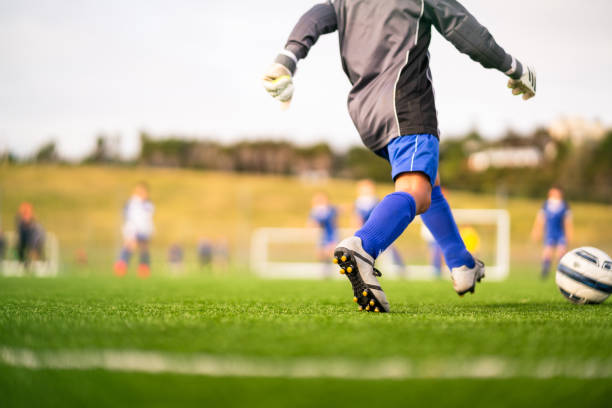 istock Goalkeeper hitting the ball. 1610631889