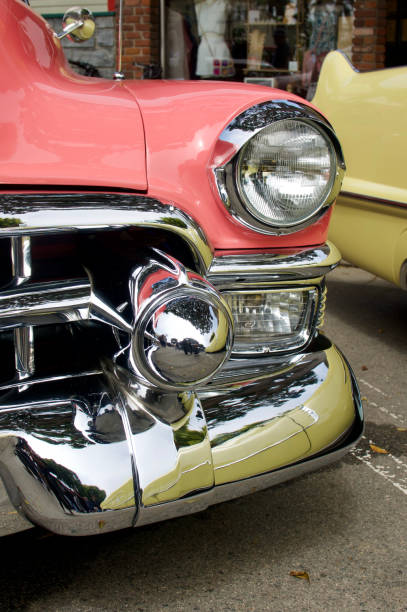 istock Front fender and bumper to a classic 1950s car 1610667055