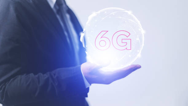 istock Businessman holding virtual world with connection line and 6G for technology transformation and innovation concept. 1610669212