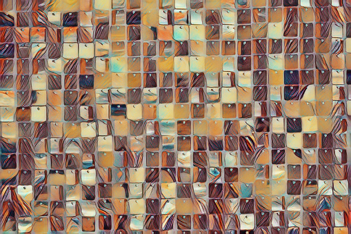 Earth tone pallet of abstract squares